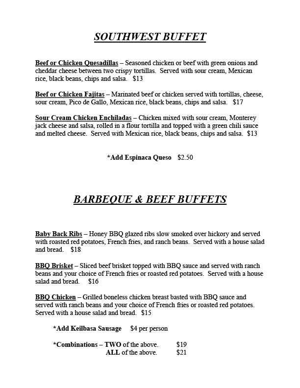 Catering Menu for Baxter's Interurban Grill - Page 4